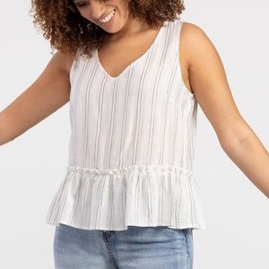 NWOT -- Tribal Jeans Cami with Ruffle Top - Size XL